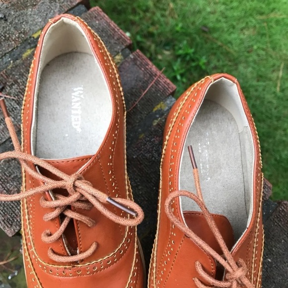 Men’s dress shoes 8 1/2 size -Brown by wanted - Picture 11 of 12